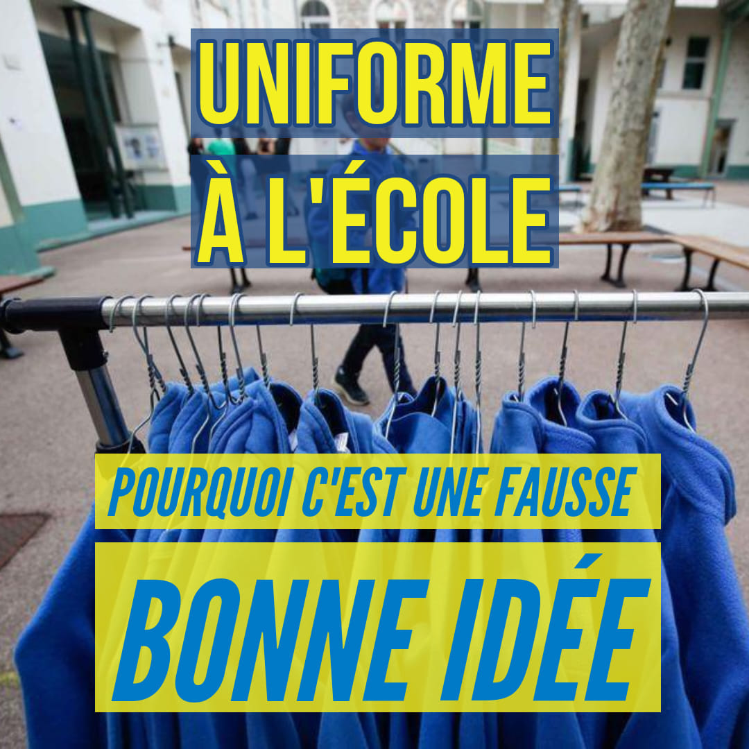 Uniformes à l’école : la fausse bonne idée - Cerveaux non disponibles
